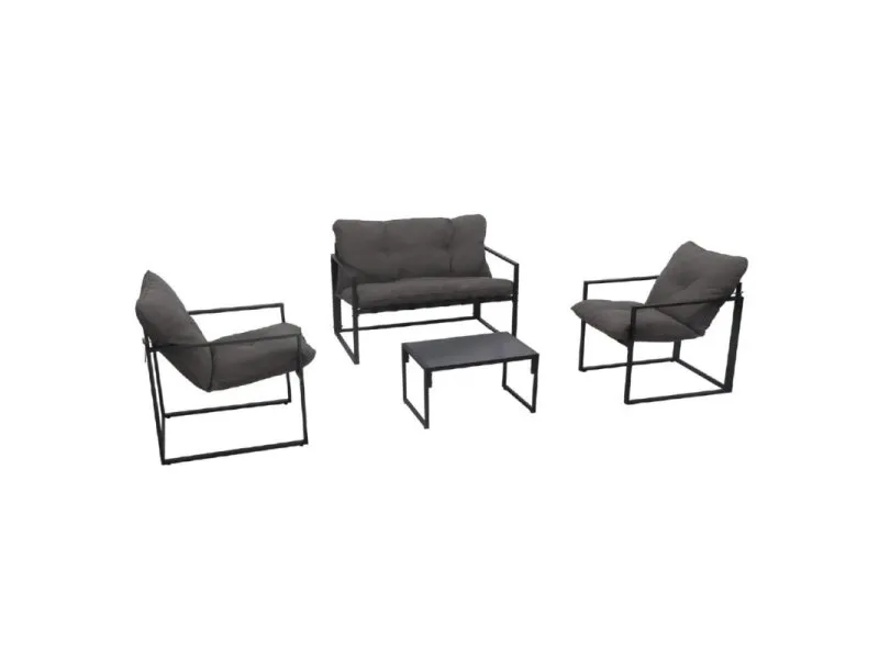 Baštenski set 4-delni, čelik i PE 32-393000