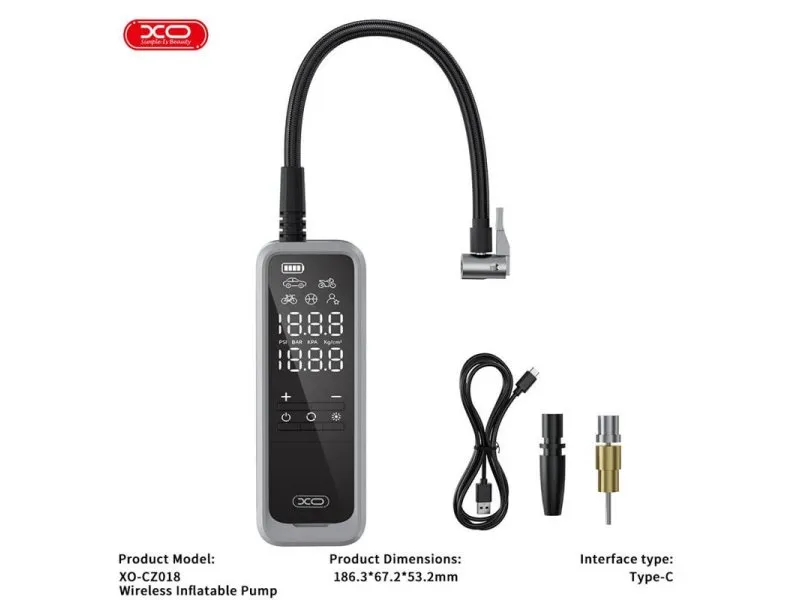 Bežični auto kompresor CZ018 5000mah 85W