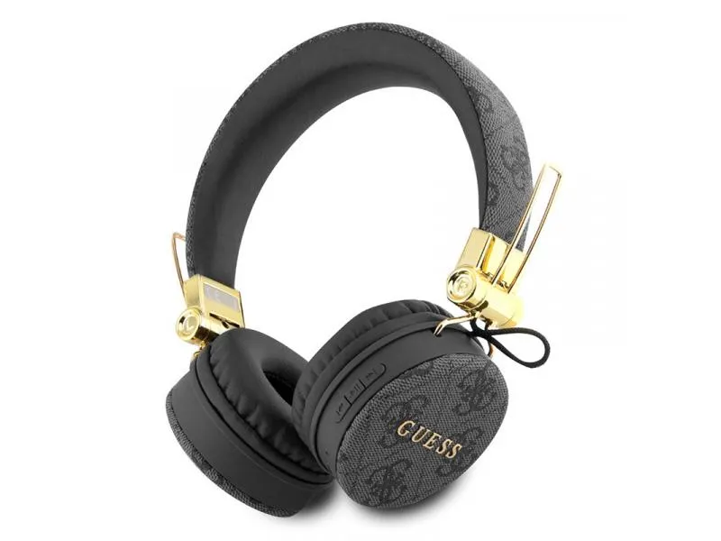 Bluetooth slusalice 4G PU Leather Metal Logo crne (GUBH704GEMK)