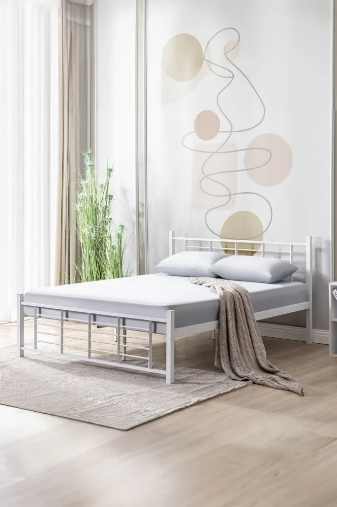 Bračni krevet K01 White (150 x 200)