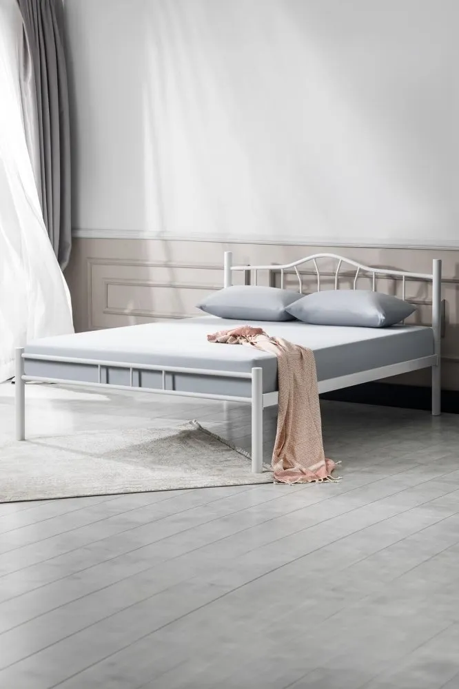 Bračni krevet K25 White (140 x 200)