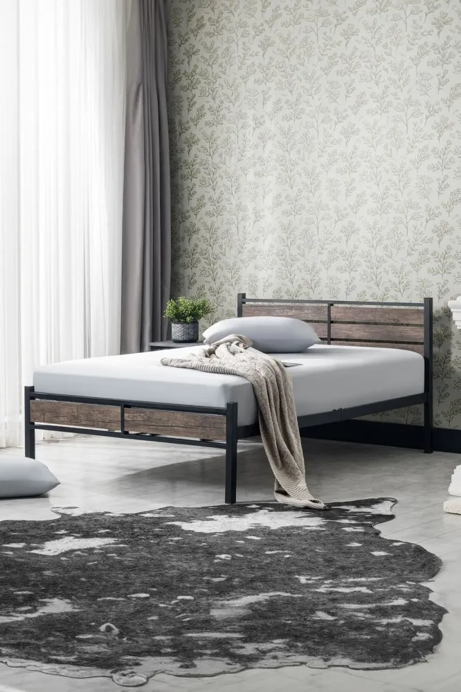 Bračni krevet K300 Black (140 x 200)