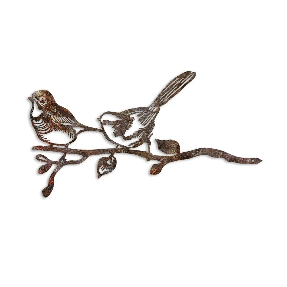 Decorative Object Bird On The Branch 04 Brown