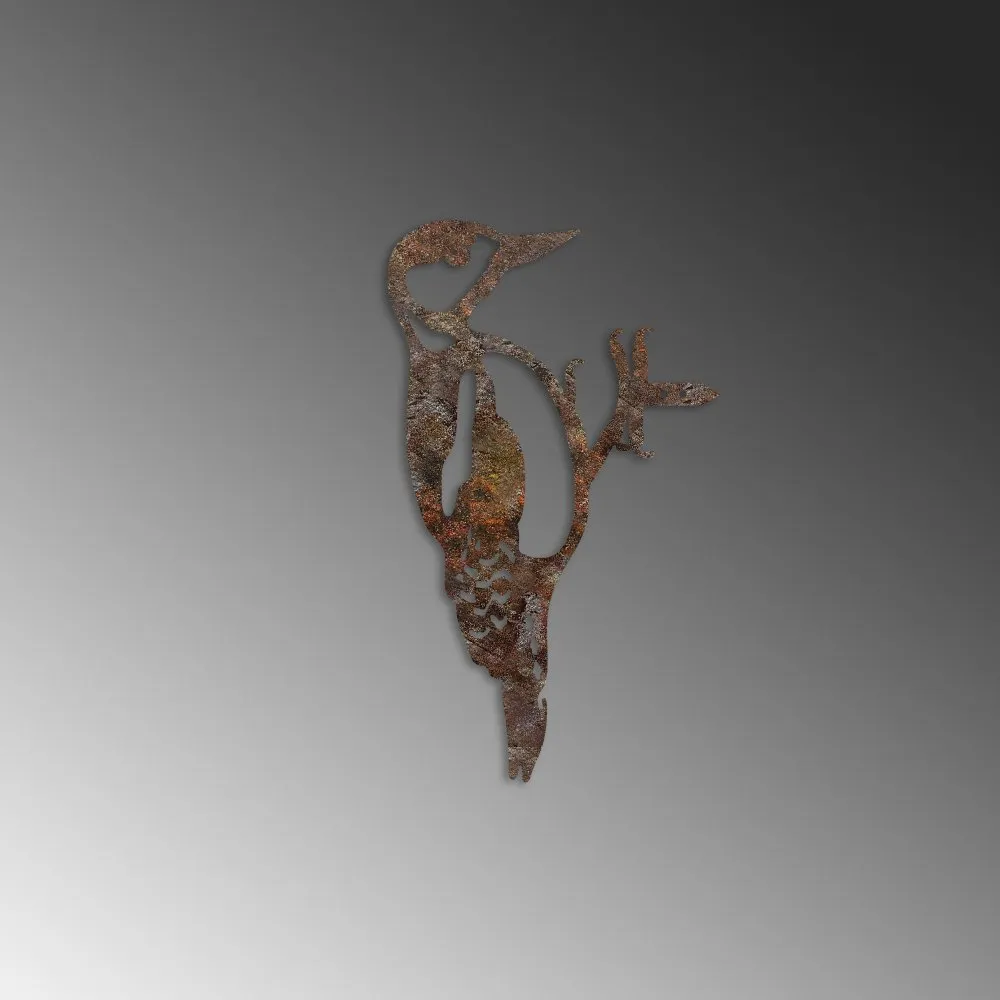 Decorative Object figura Bird On The Branch 01 Brown