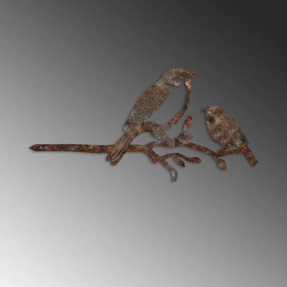 Decorative Object figura Bird On The Branch 02 Brown