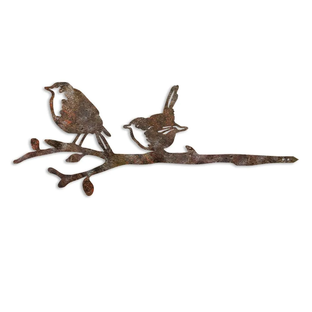 Decorative Object figura Bird On The Branch 03 Brown