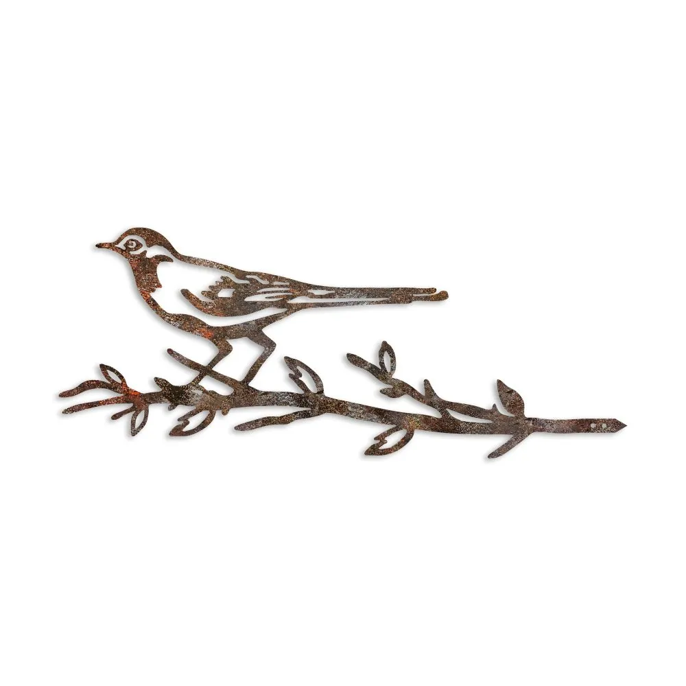 Decorative Object figura Bird On The Branch 05 Brown