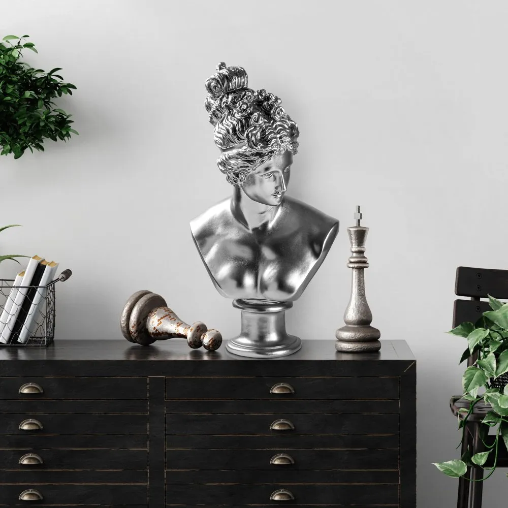 Decorative Object figura boja srebra Yak 037 B