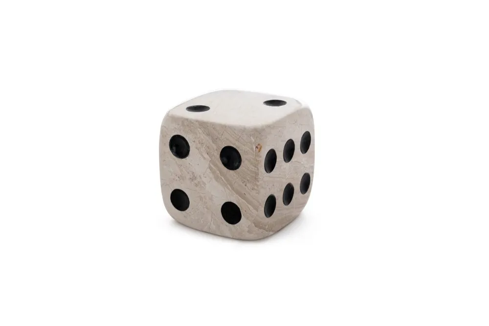Decorative Object figura Marble Dice Large