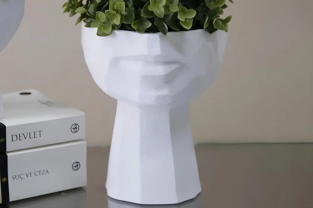 Decorative Pot bela keramička vaza CY0463