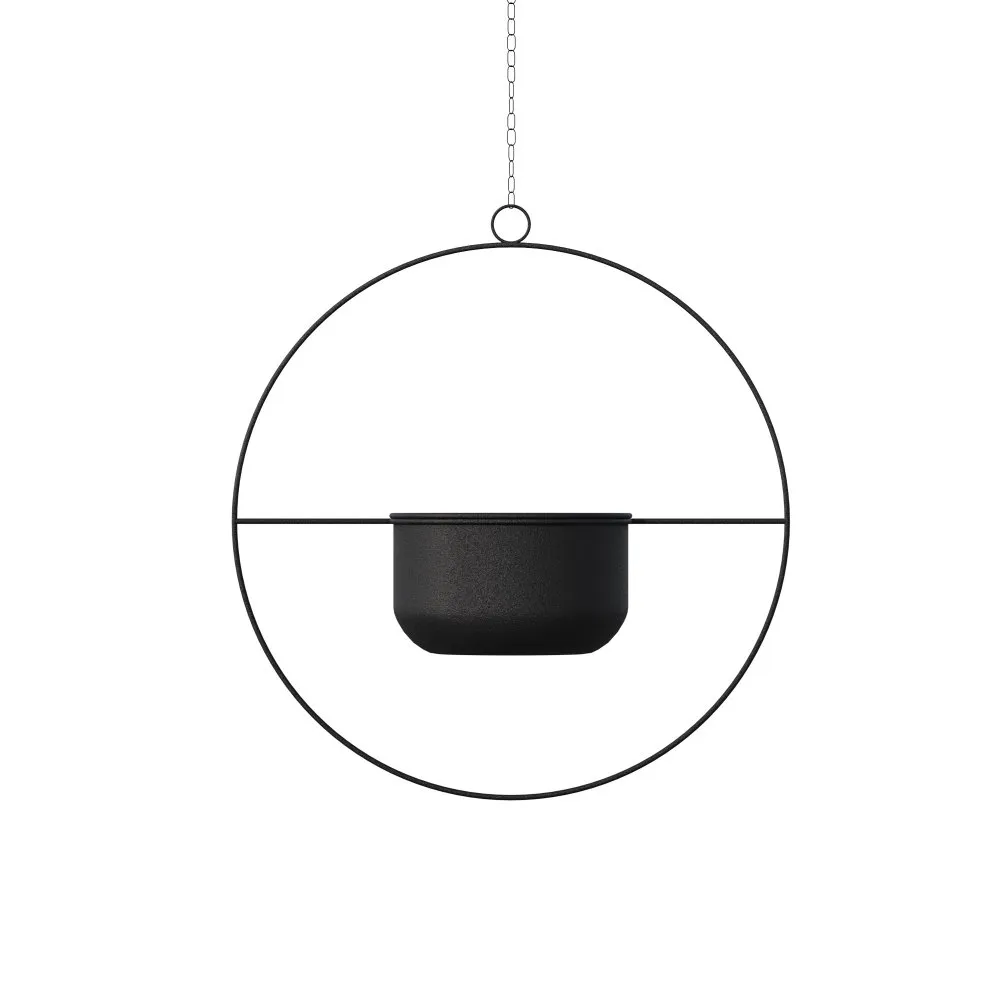 Decorative Pot crna metalna saksija Payanda Black