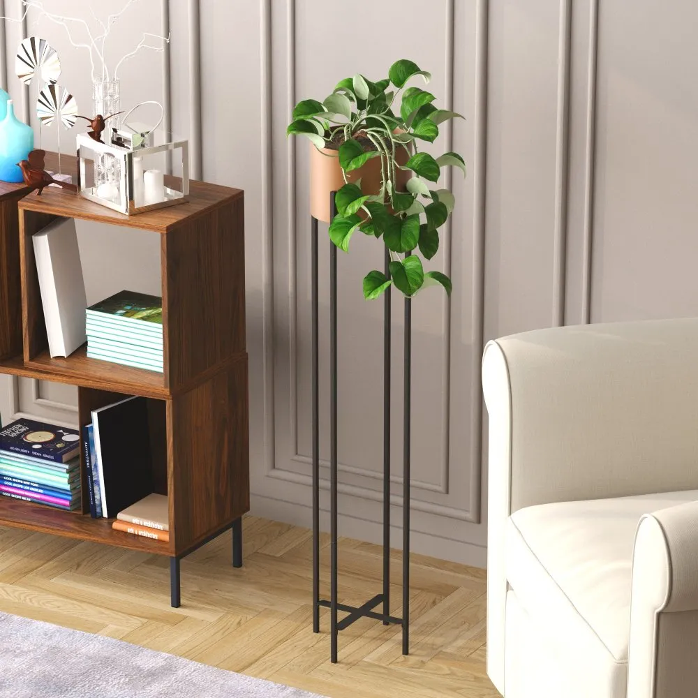 Decorative Pot crno - bakarna saksija GED 024 B