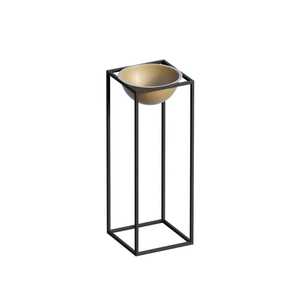 Decorative Pot crno zlatna saksija GED 021 A
