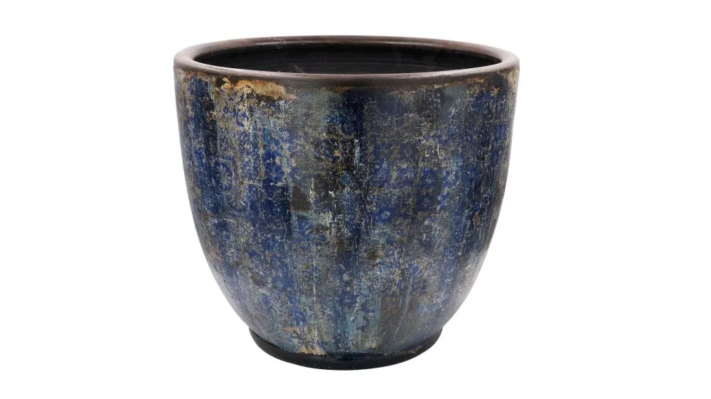 Decorative Pot Ibiza 25 Navy Blue