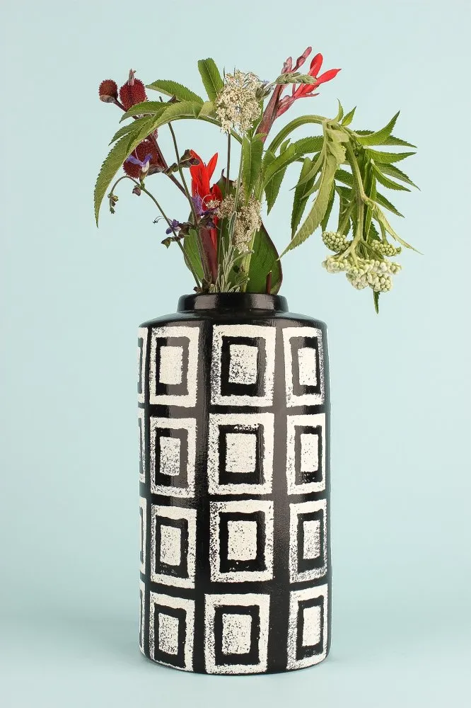 Decorative Pot keramička crno bela vaza YL710