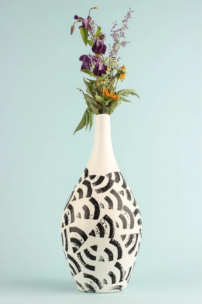 Decorative Pot keramička crno bela vaza YL712