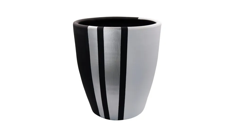 Decorative Pot Pietra 36 Black Grey