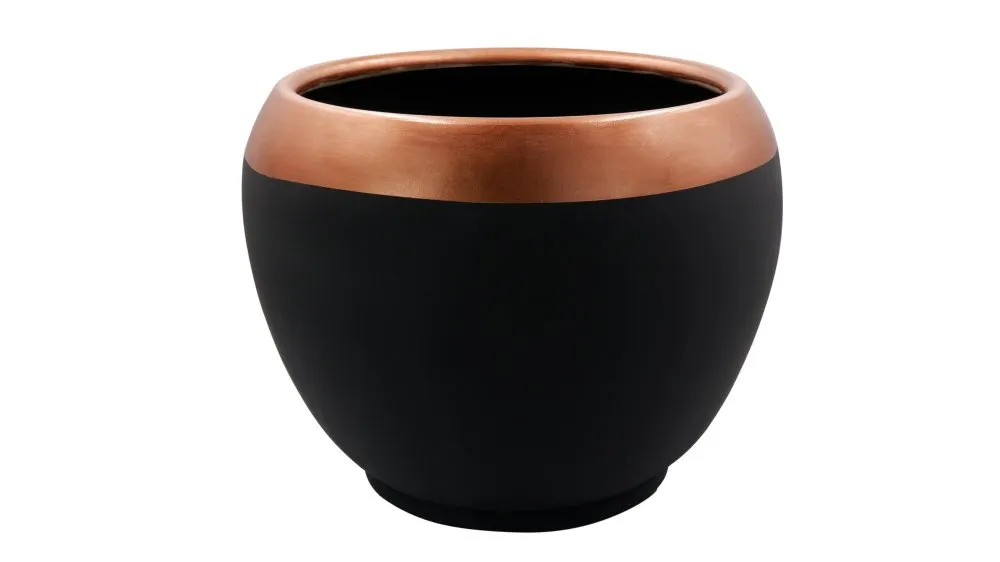 Decorative Pot Sirius 23 Black Brown