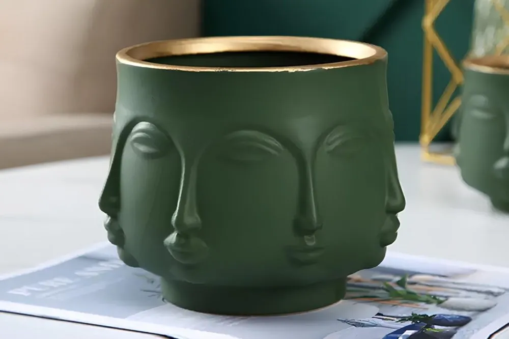 Decorative Pot zelena saksija CY0392