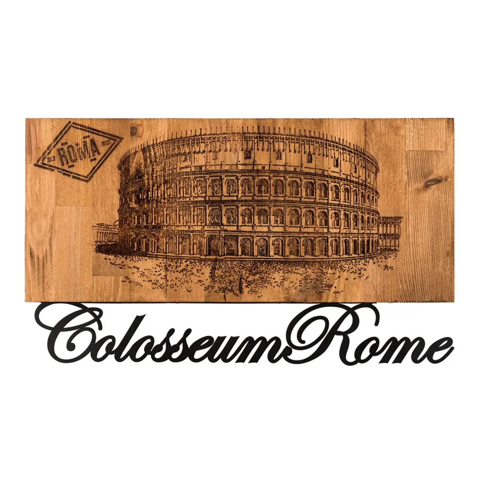 Dekorativni drveni zidni pribor Colosseum