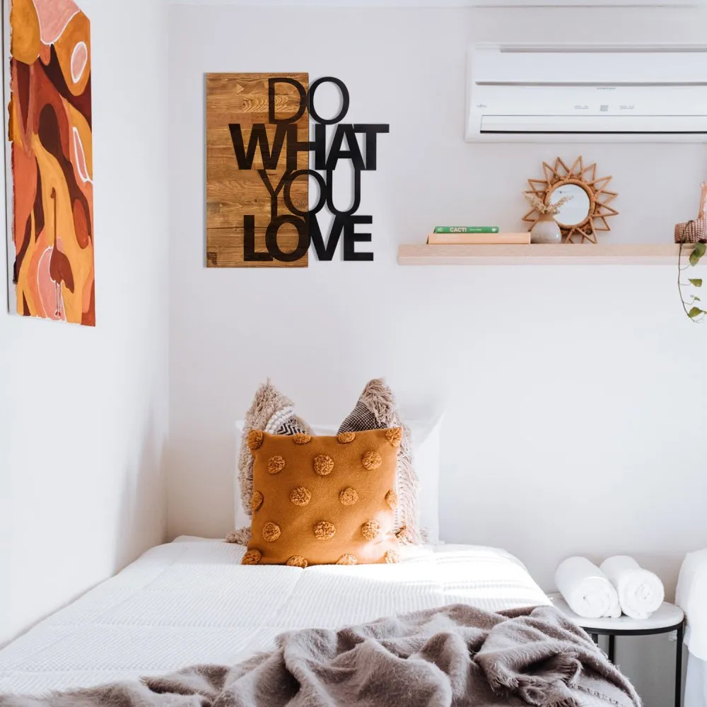 Dekorativni drveni zidni pribor Do What You Love