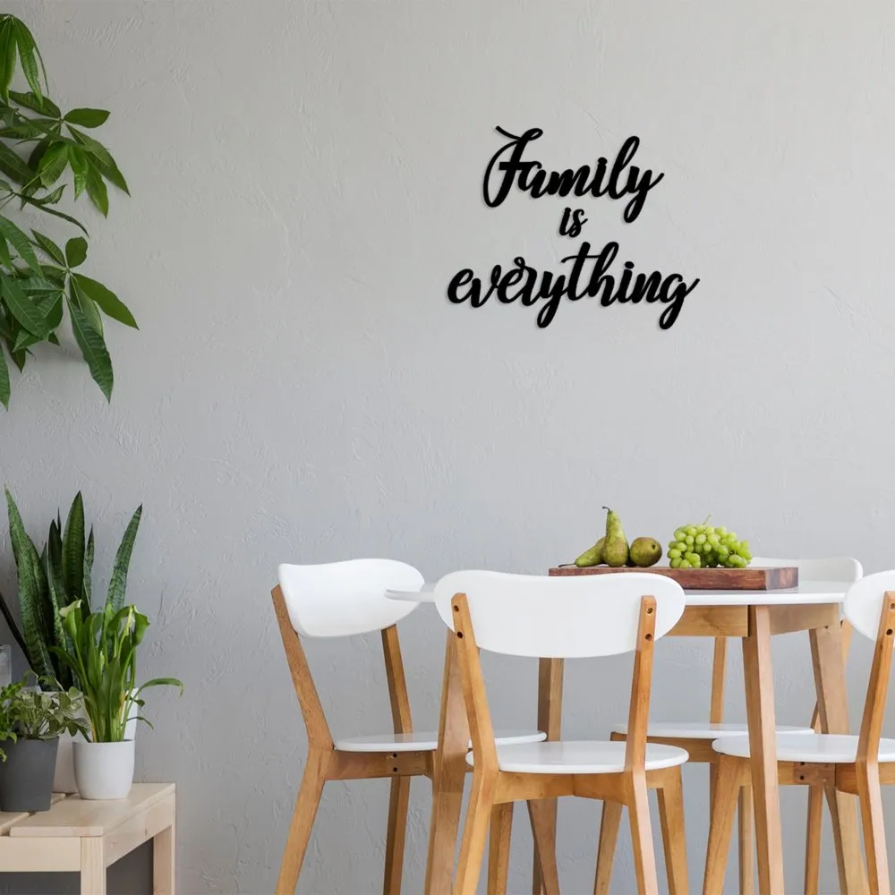 Dekorativni drveni zidni pribor Family Is Everything