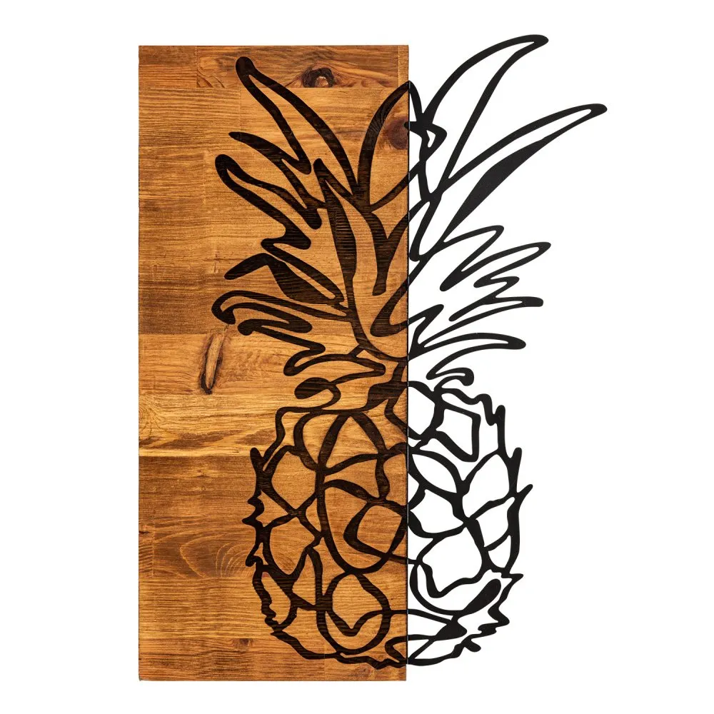 Dekorativni drveni zidni pribor figura Ananas