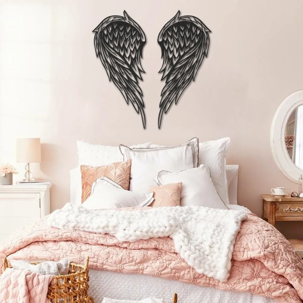 Dekorativni metalni zidni pribor Angel Wings APT240LS