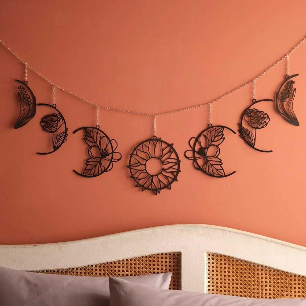 Dekorativni metalni zidni pribor Moon Phases APT534MS