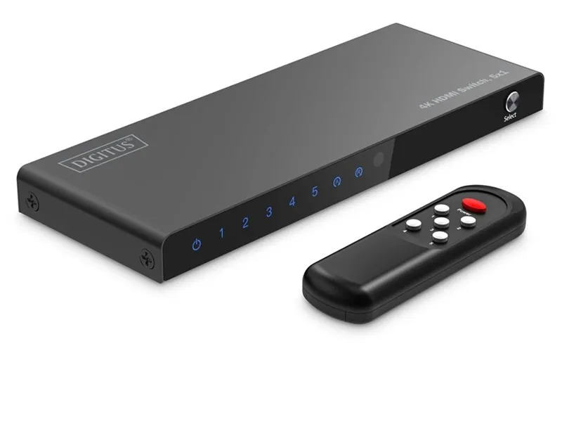 Digitus HDMI switch 5x1 4K 60Hz DS-55332