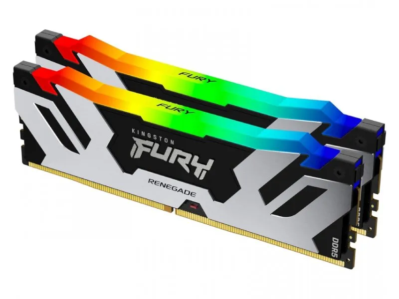 DIMM DDR5 96GB (2x48GB kit) 6000MT/s KF560C32RSAK2-96 FURY Renegade Silver/Black RGB XMP