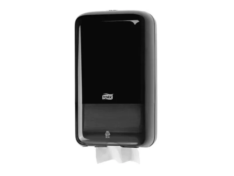 Dispenzer za složivi toalet papir Tork T3 crni 556008