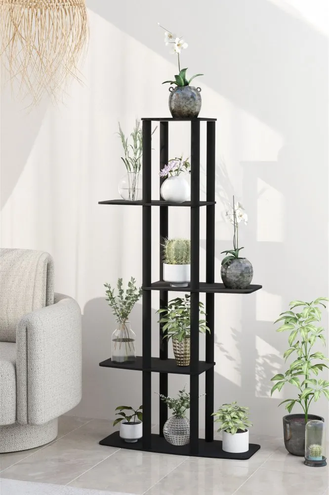 Drveni štand za biljke Gardenia Flower Bed Black