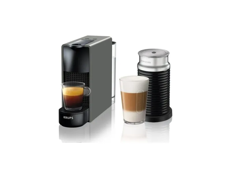 Essenza Mini Gray & Aeroccino Aparat za kafu i aparat za pravljenje pene od mleka (A3NC30EUGR-TX)