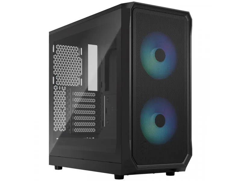 Focus 2 RGB Black TG Clear Tint midi kućište