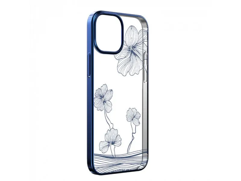 Futrola Hard Case Crystal Flora za Iphone 13 pro plava