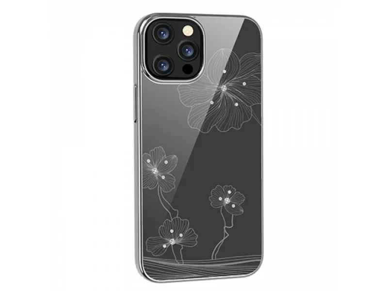 Futrola Hard Case Crystal Flora za Iphone 13 pro srebrna