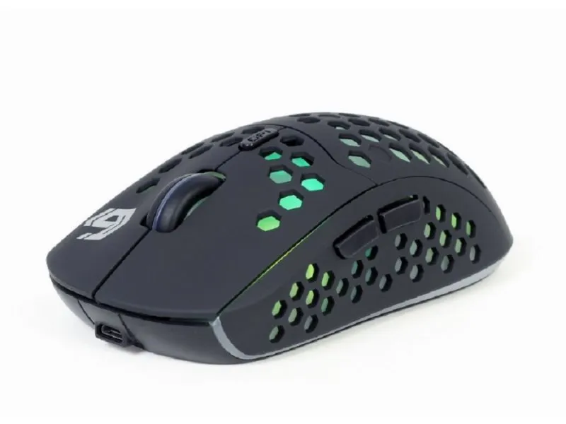 Gejmerski bezicni mis LED illumination, Li-battery, 6-button 125mm