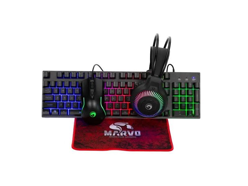 Gejmerski set tastatura- miš-slušalice-podloga LOOT 40 CM416