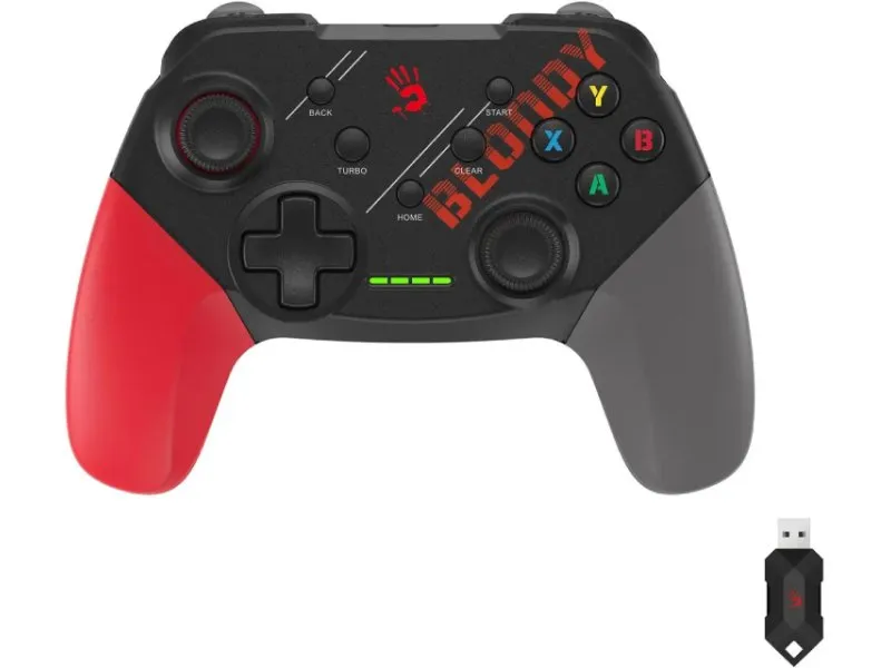 GPW50 Bloody RGB Dual-mode 2.4G Wireless & Wired gamepad, USB, Sports RED