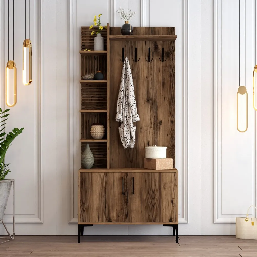 Hall Stand čiviluk Viyana D Walnut (845HCT4221)