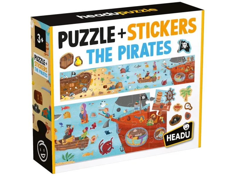 HEADU - Pirati: puzzla sa stikerima