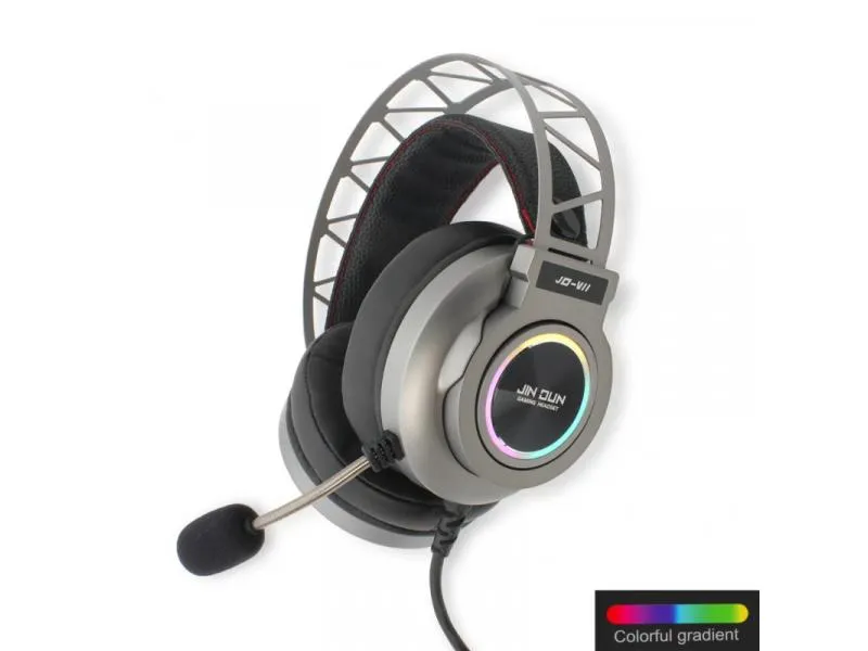Jindun gaming slušalice V11 USB 7.1 crno-sive
