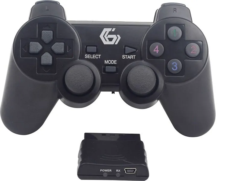 JPD-WDV-01 Bezicni gamepad sa dvostrukom vibracijom, PS2 / PS3 / PC