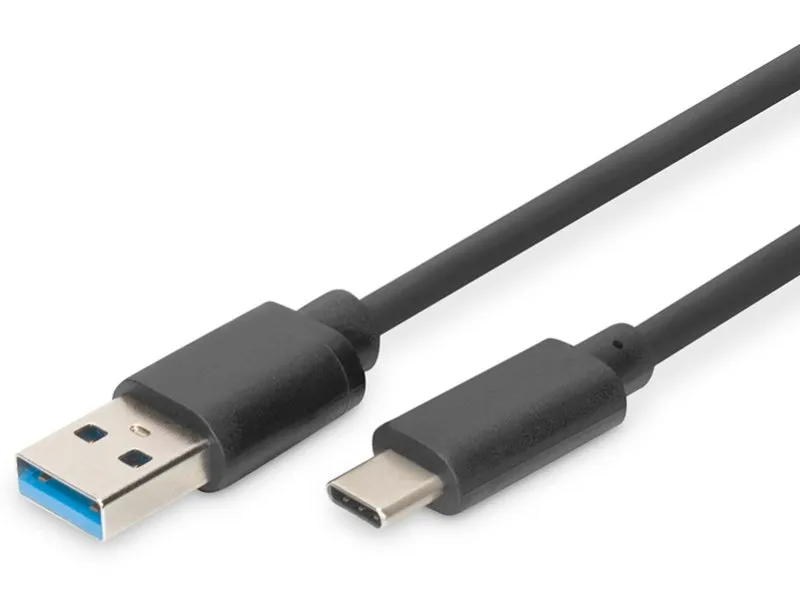 Kabl USB-C na USB-A 1m crni DB-300136-010-S