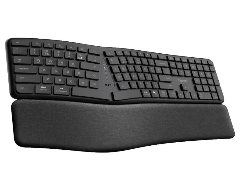 KEYRA Ergonomska bežična tastatura, multidevice, US raspored (25459)