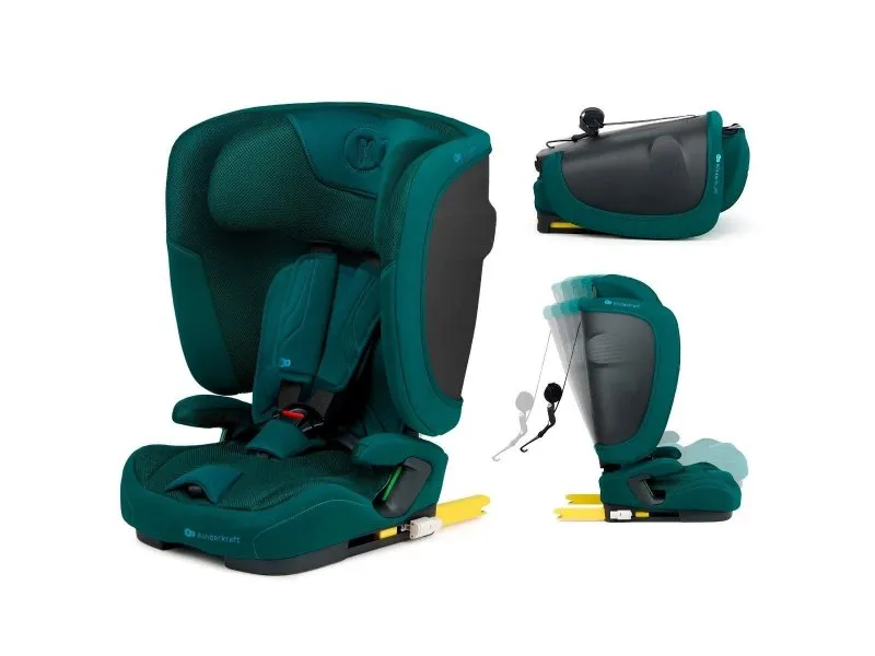 KINDERKRAFT AUTOSEDISTE FIX2GO I-SIZE 76-150CM GREEN