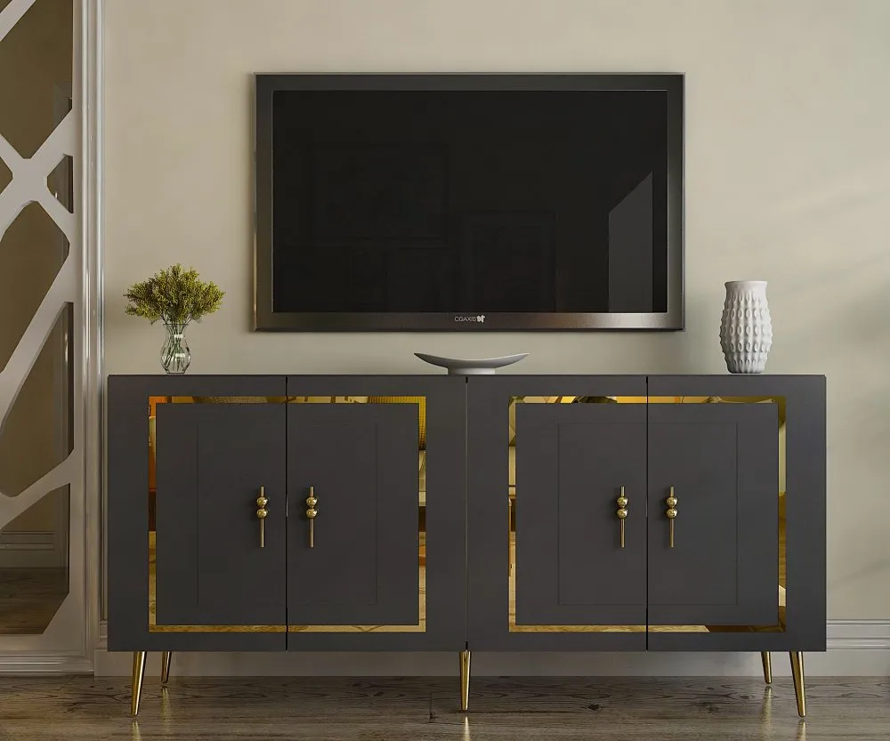 Komoda Piero KB150 Anthracite Gold