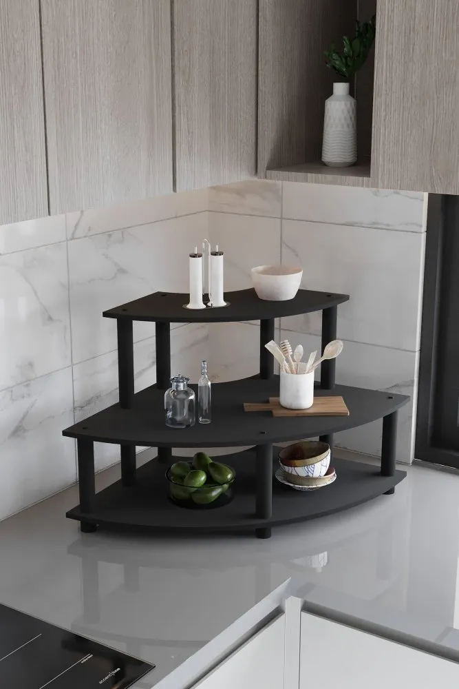 Kuhinjska polica Countertop Black