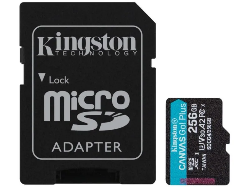 Memorijska kartica U3 V30 microSDXC 256GB Canvas Go Plus 200MB/s A2 + adapter (SDCG4/256GB)